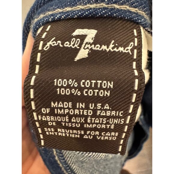 7 For All Mankind Austyn Mens Jeans Size 38 Blue Classic Fit Straight Leg 100% C - Picture 5 of 7